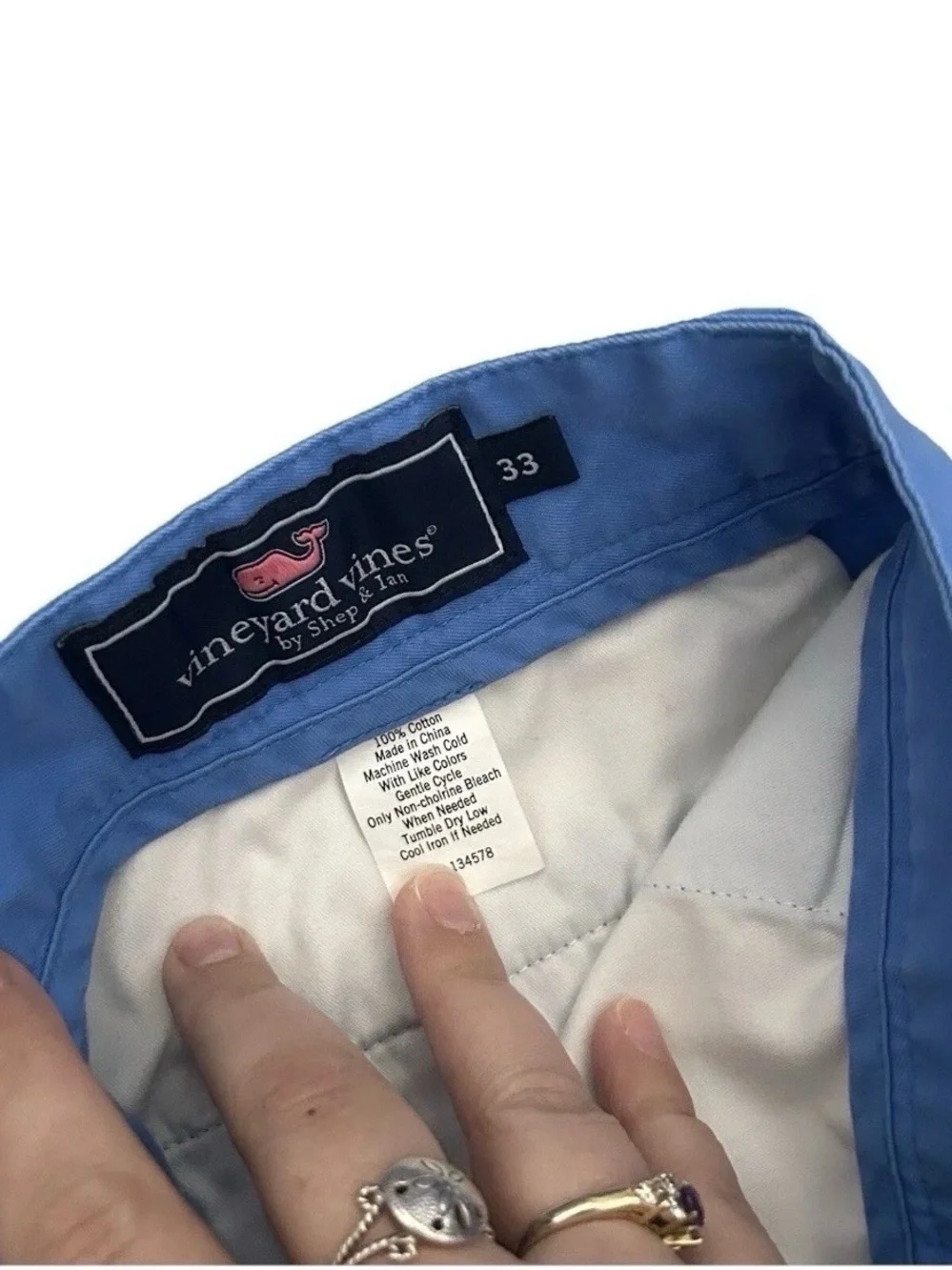 Men’s Vineyard Vines Blue Club Shorts Size 33